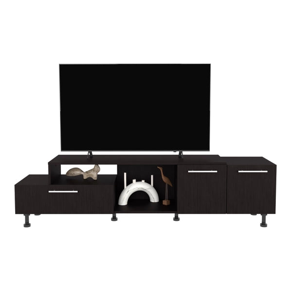 Olmitz TV Stand for 50 Inch TVs, 3 Door Entertainment Center with Storage Shelf