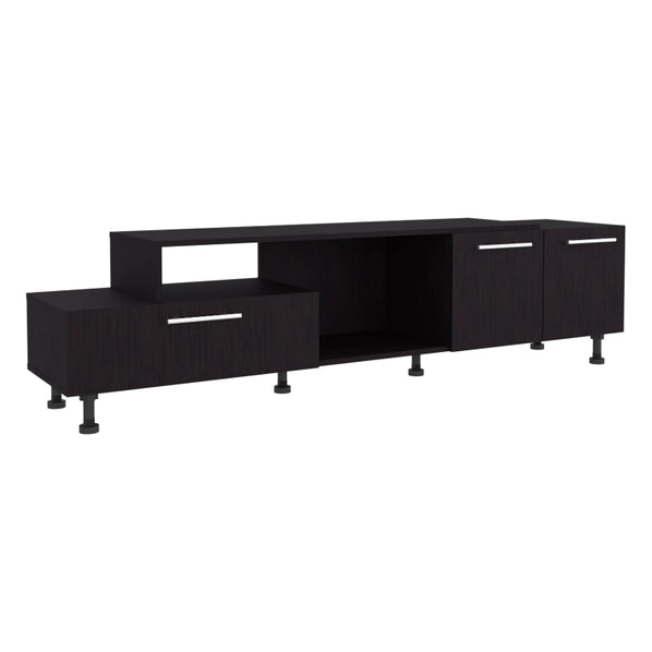 Olmitz TV Stand for 50 Inch TVs, 3 Door Entertainment Center with Storage Shelf