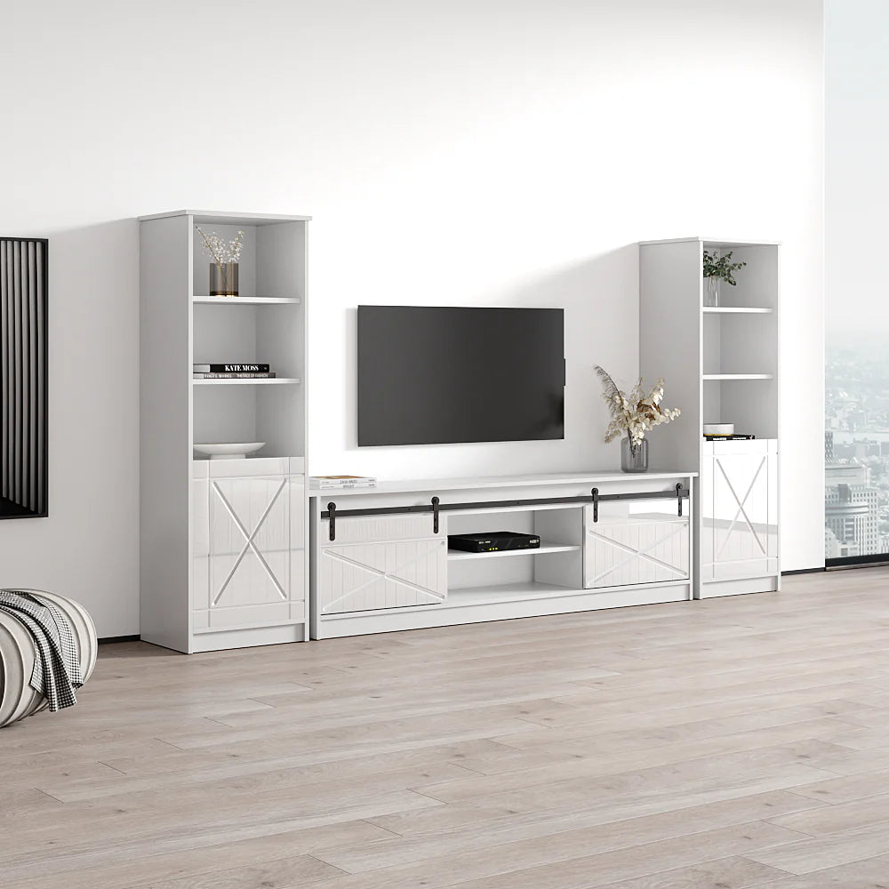 Granero 01 Entertainment Center TV Stand for Living Room Storage & Media Console