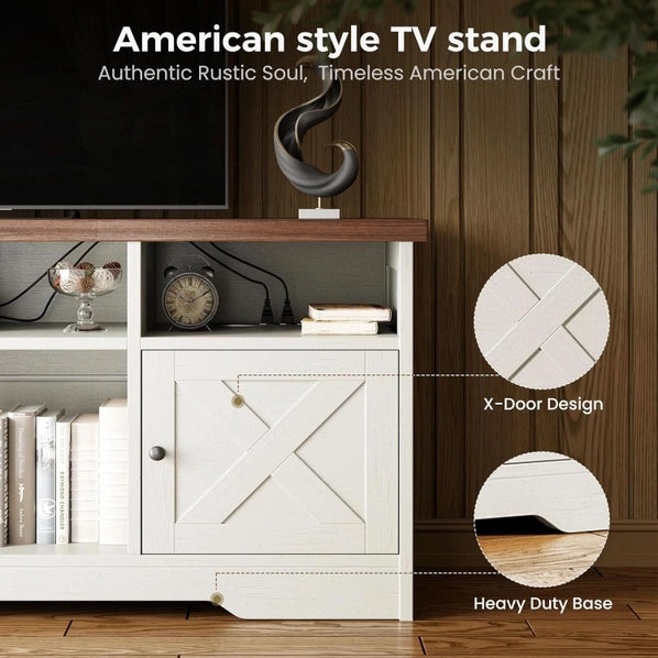 White 65" LED TV Stand