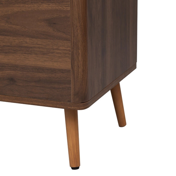 70.8" Walnut Media Console TV Stand for Living Room